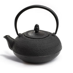 Cast-Iron Teapot + Strainer – Black Decor, 1200ml